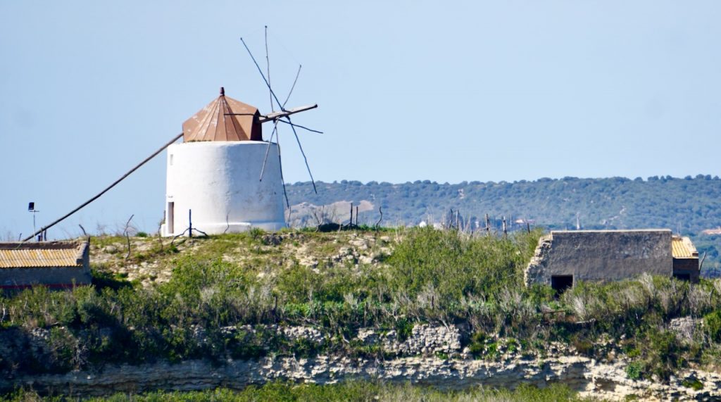 Traditional historic windmill near Vejer de la Frontera